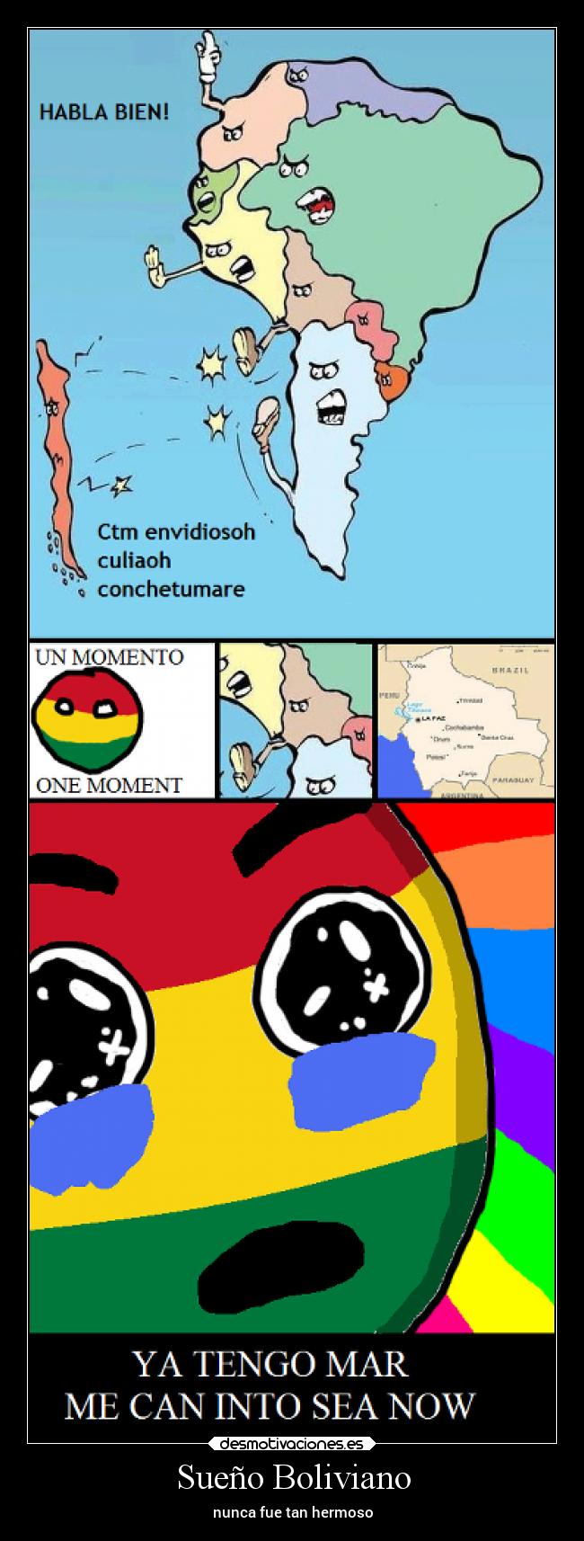 carteles suenos paises bolivia chile argentina sudamerica hermoso desmotivaciones