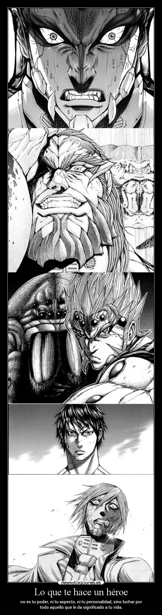 Lo que te hace un héroe - no es tu poder, ni tu aspecto, ni tu personalidad, sino luchar por
todo aquello que le da significado a tu vida.
