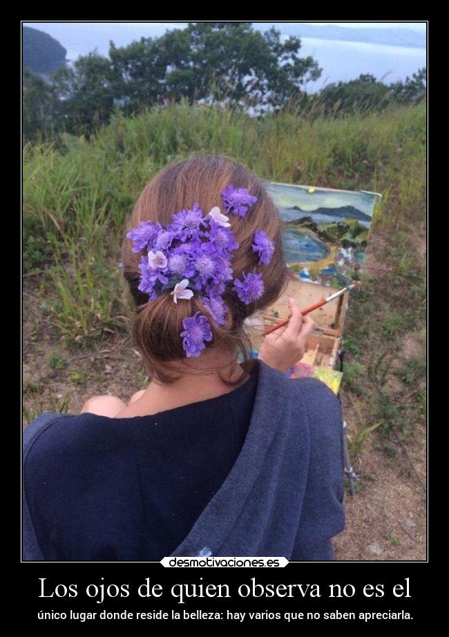 Los ojos de quien observa no es el -