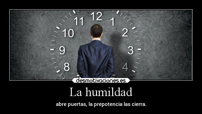 La humildad -