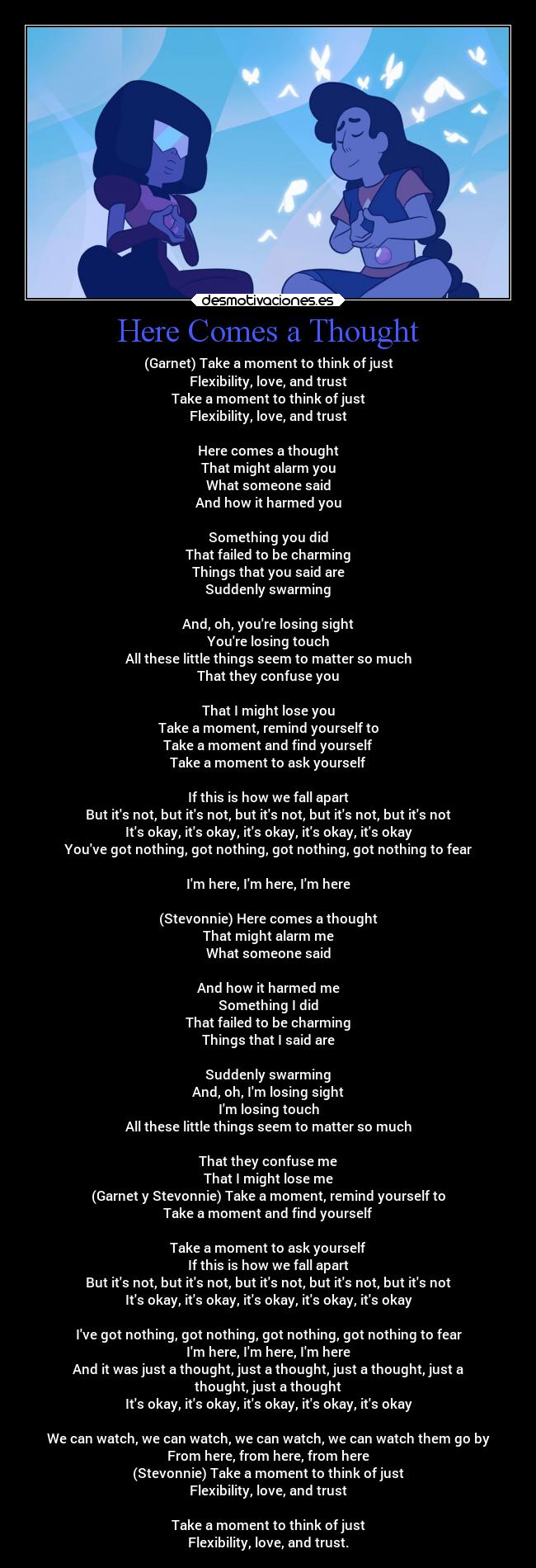 Here Comes a Thought -