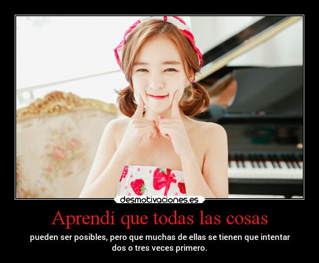 Aprendí que todas las cosas - 