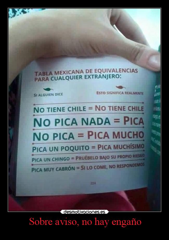 Sobre aviso, no hay engaño - 