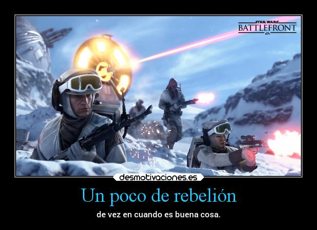 Un poco de rebelión - de vez en cuando es buena cosa.