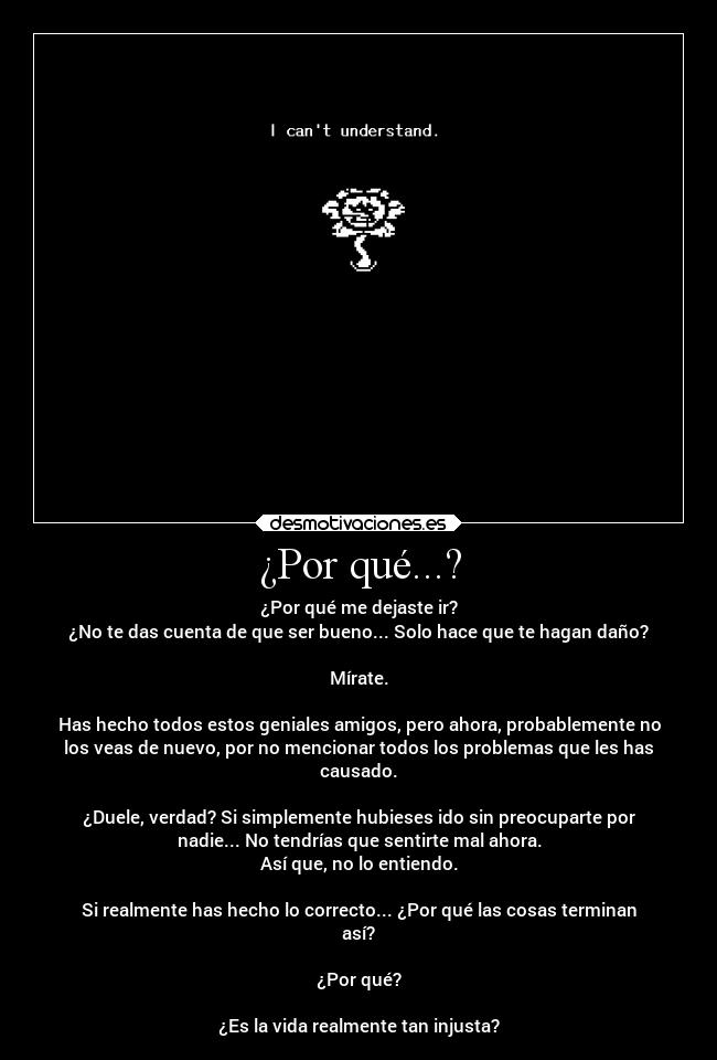 ¿Por qué...? -