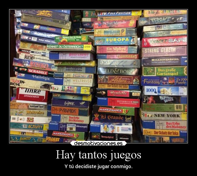 Hay tantos juegos - 