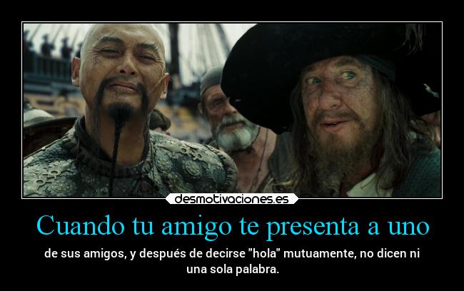 carteles amigos momentos incomodos piratas del caribe desmotivaciones