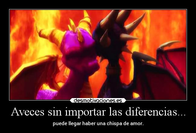 Aveces sin importar las diferencias... -