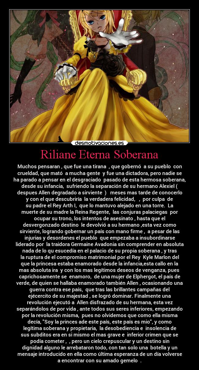 Riliane Eterna Soberana -