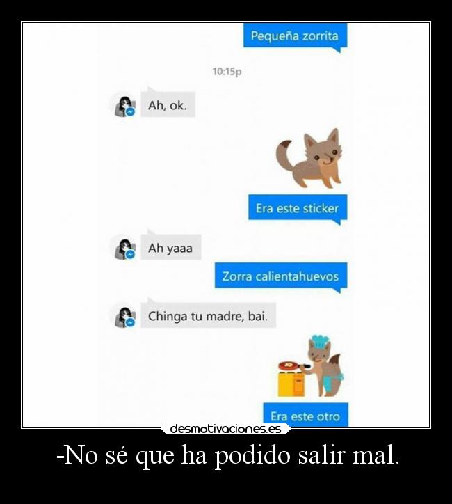 -No sé que ha podido salir mal. - 