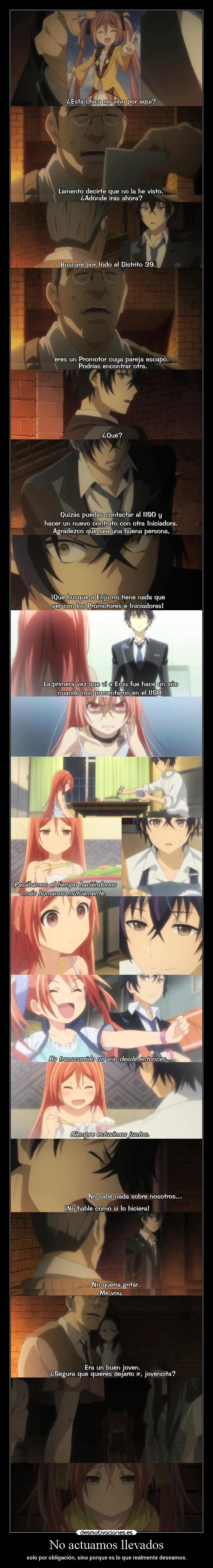 No actuamos llevados - 