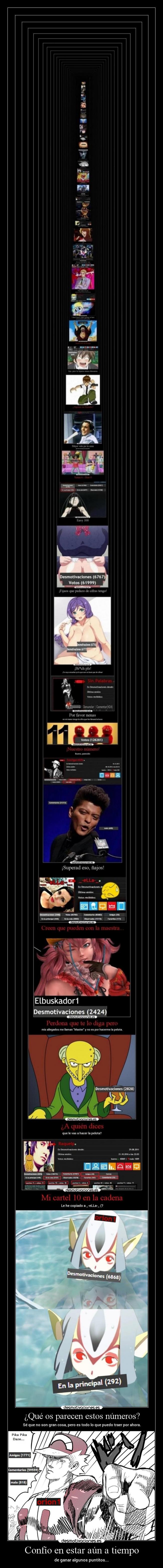 Confío en estar aún a tiempo - 