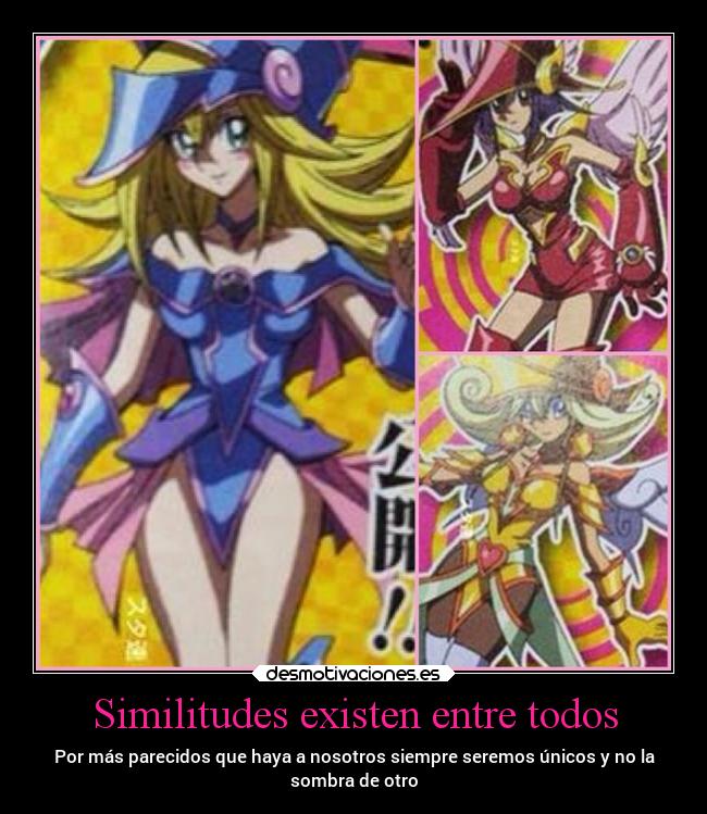 Similitudes existen entre todos - Por más parecidos que haya a nosotros siempre seremos únicos y no la
sombra de otro