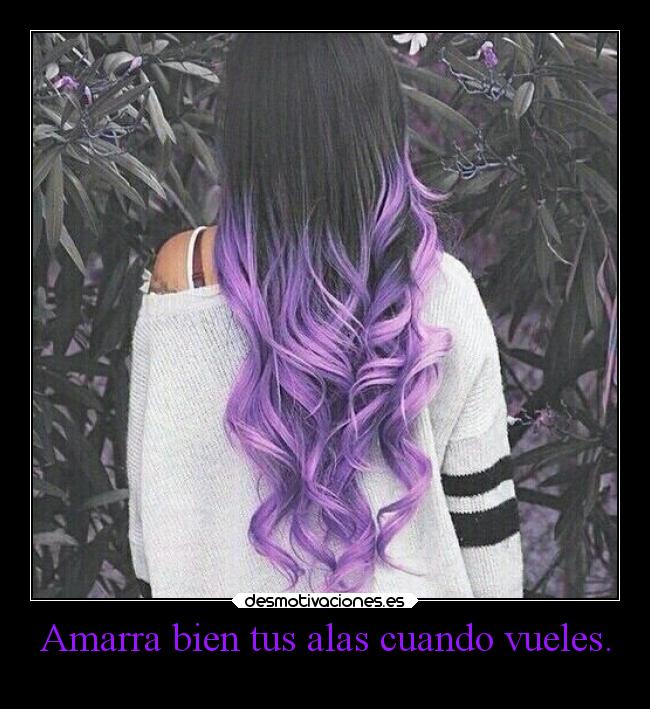 Amarra bien tus alas cuando vueles. - 