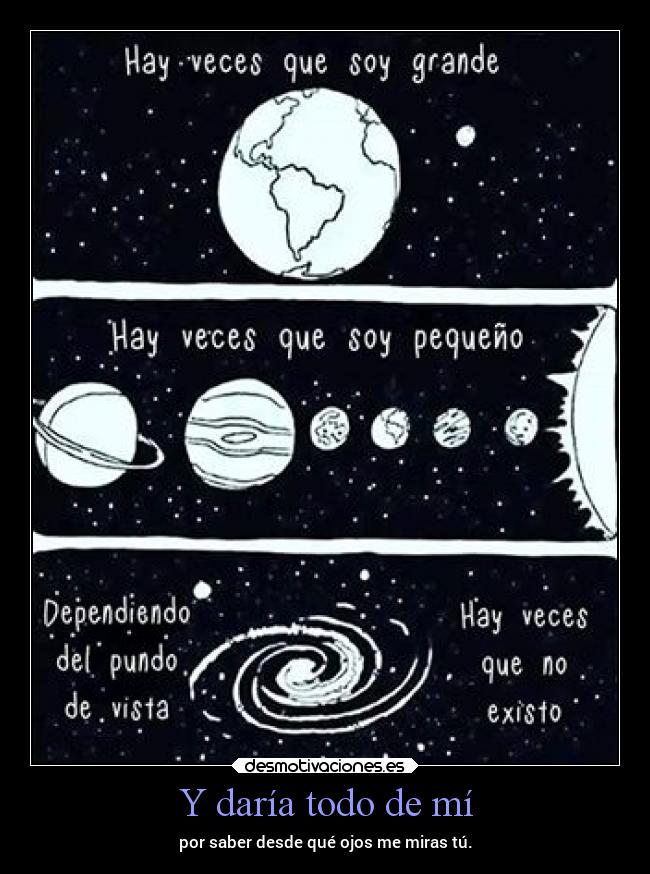 Y daría todo de mí -