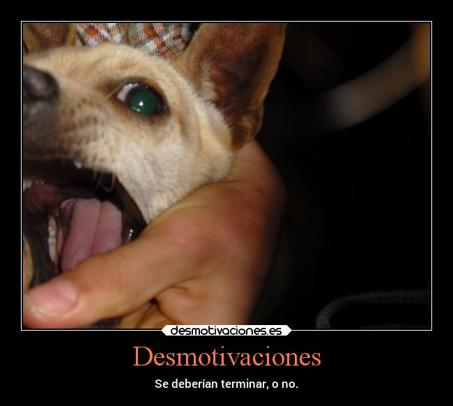 Desmotivaciones - Se deberían terminar, o no.