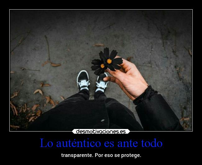 Lo auténtico es ante todo - transparente. Por eso se protege.
