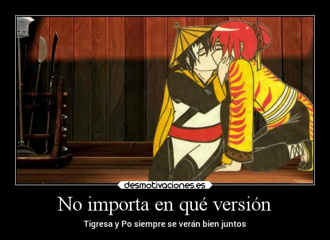 No importa en qué versión - Tigresa y Po siempre se verán bien juntos