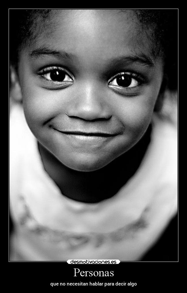 Personas - que no necesitan hablar para decir algo