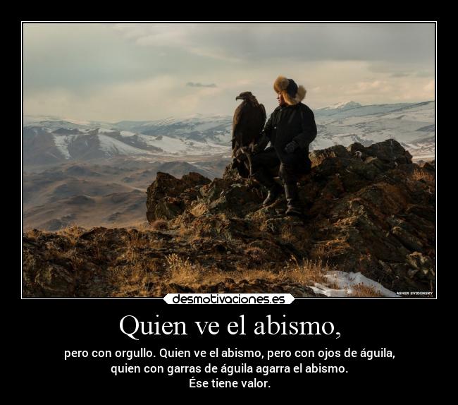 Quien ve el abismo, - 