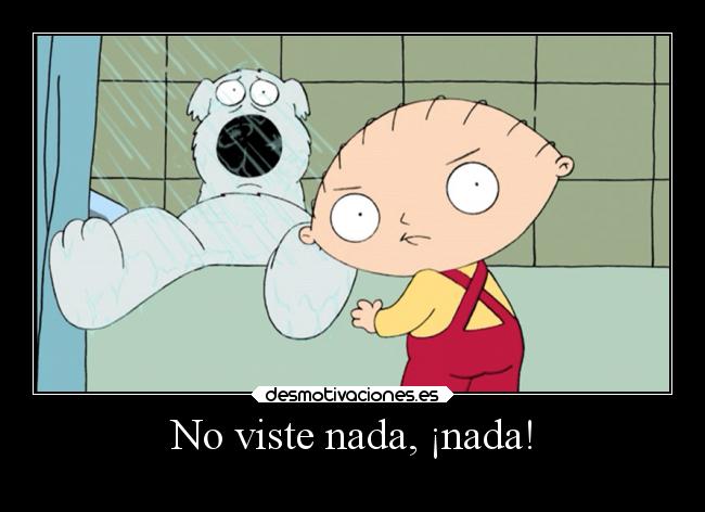 No viste nada, ¡nada! -