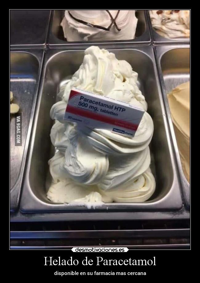 carteles imposible doctor medico paracetamol helado sabor desmotivaciones