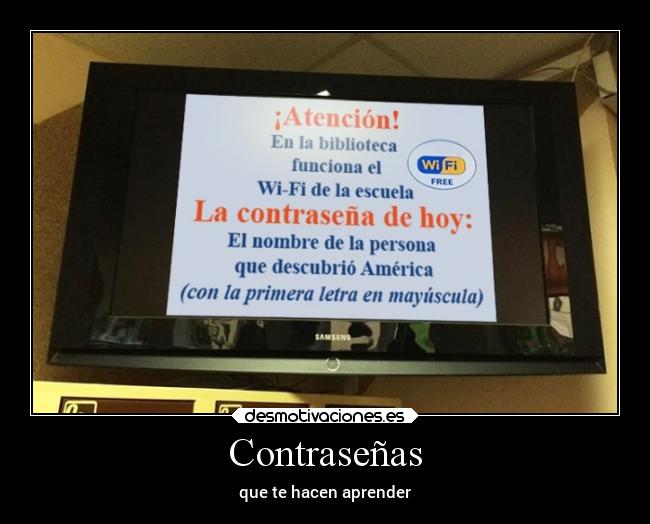 carteles internet contrasenas colon wifi desmotivaciones