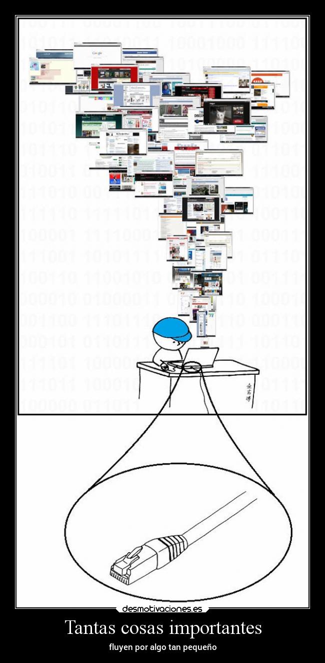 Tantas cosas importantes - fluyen por algo tan pequeño