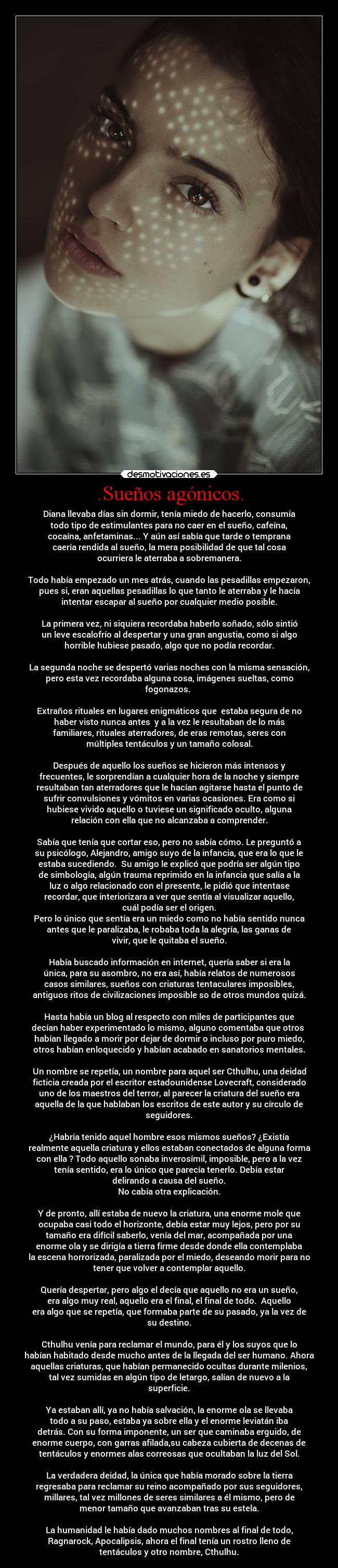 .Sueños agónicos. - 