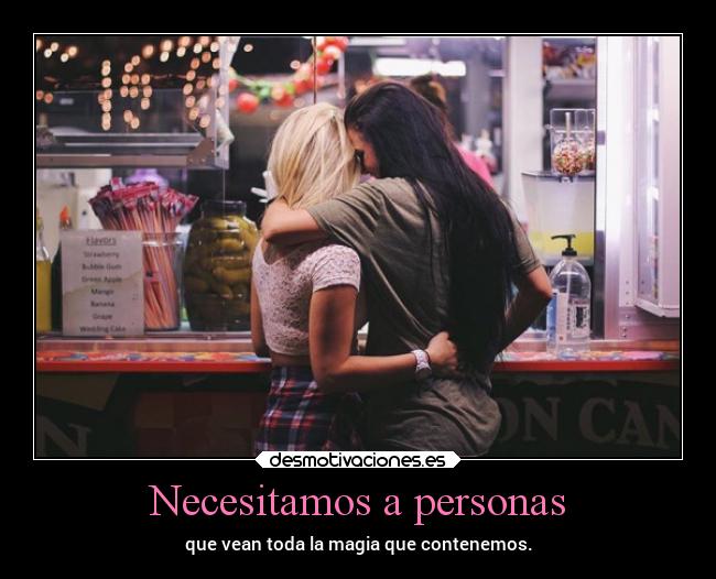 Necesitamos a personas - 