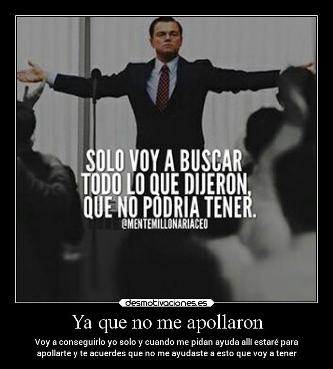 Ya que no me apollaron - 