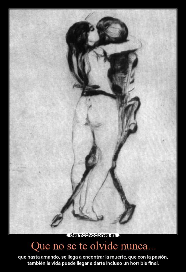 carteles muerte miedo vida alma amorymuerte vandelamanoenocasiones desmotivaciones