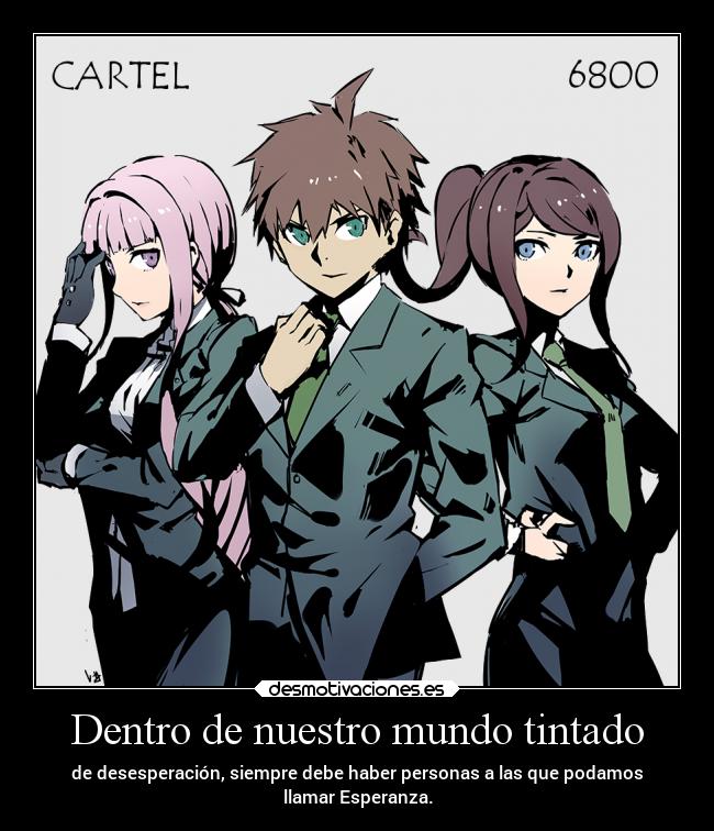 carteles mundo anime raptorhunters harukaze erosekai danganronpa3 danganronpa orion1 6800 naegi asahina kirigiri desmotivaciones