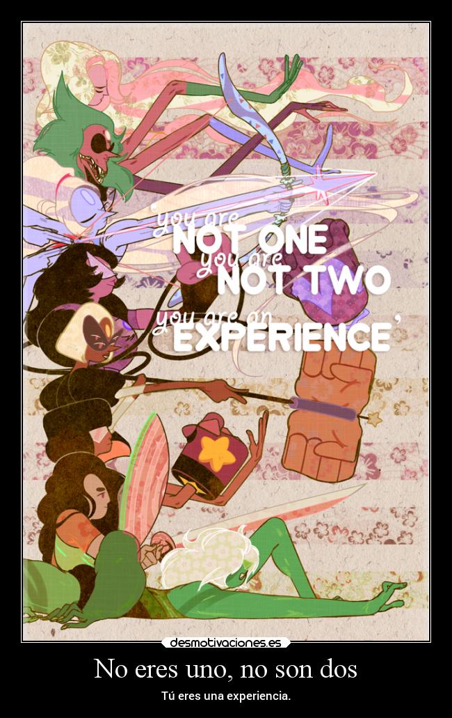 carteles sentimientos confianza fusion steven universe stevonnie garnet malachite opalo sugilite sardonyx desmotivaciones