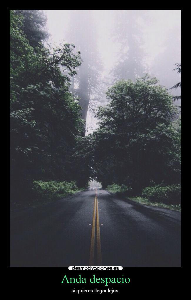 carteles vida frases desmotivaciones camino despacio llevo calma alex vazquez999 laalianzarebelde desmotivaciones