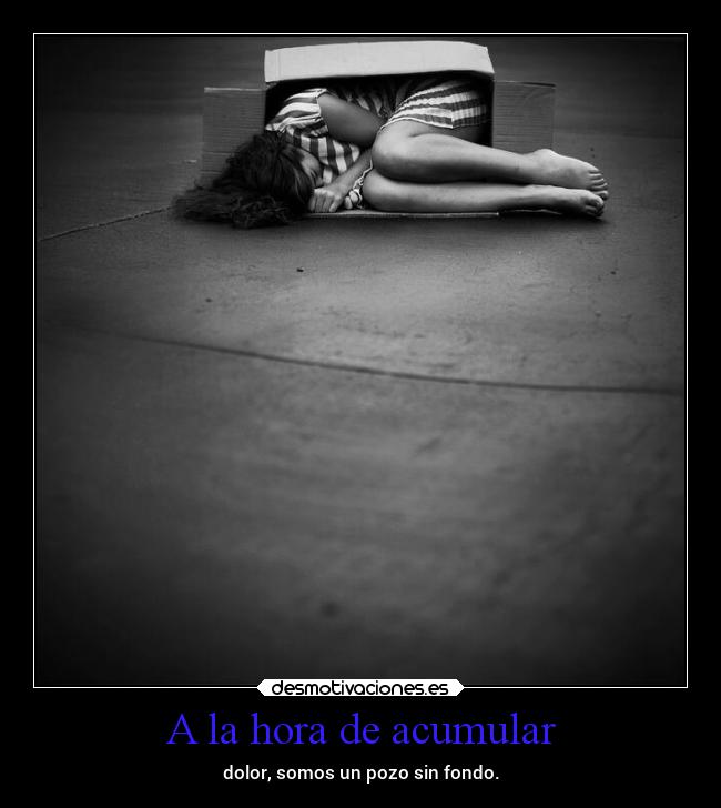 A la hora de acumular -