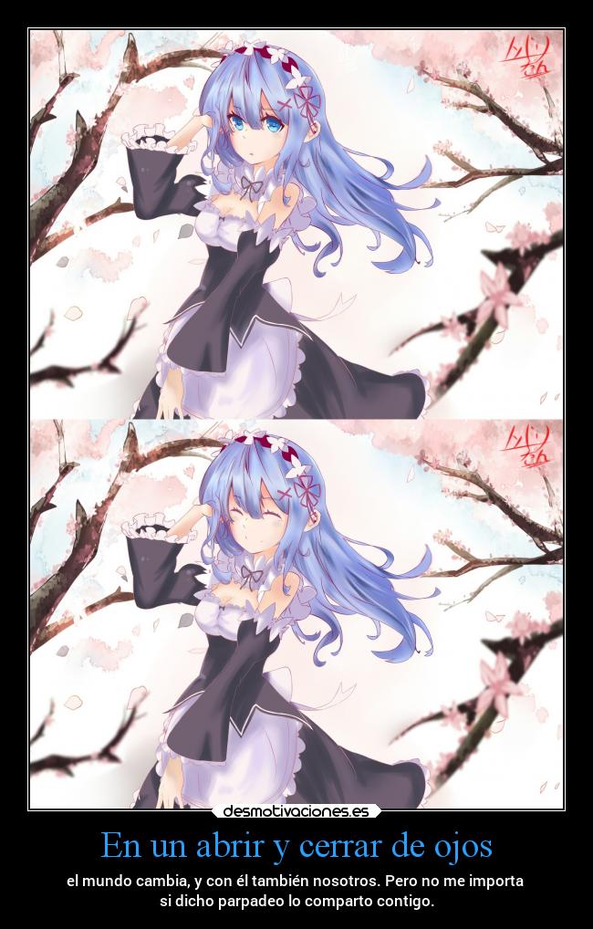 En un abrir y cerrar de ojos -