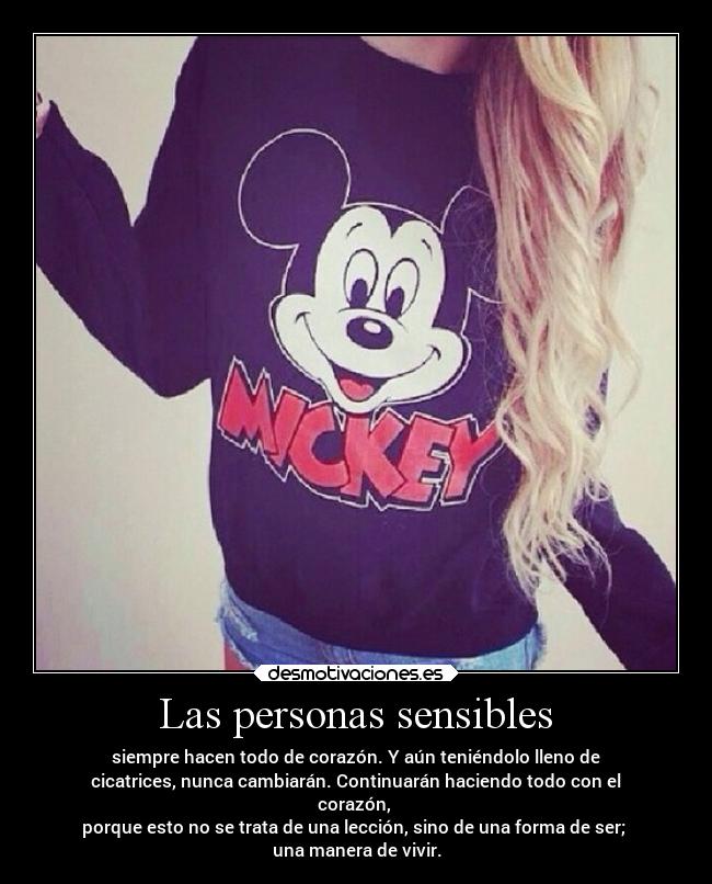 Las personas sensibles -