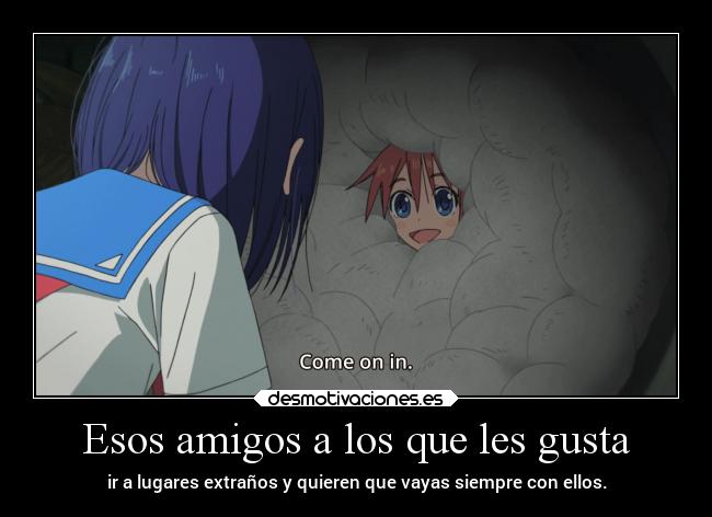 carteles amigos anime erosekai harukaze gotian flip flappers desmotivaciones