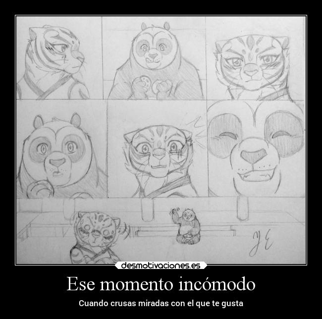 Ese momento incómodo - Cuando crusas miradas con el que te gusta