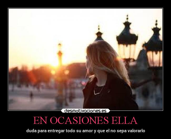 EN OCASIONES ELLA -