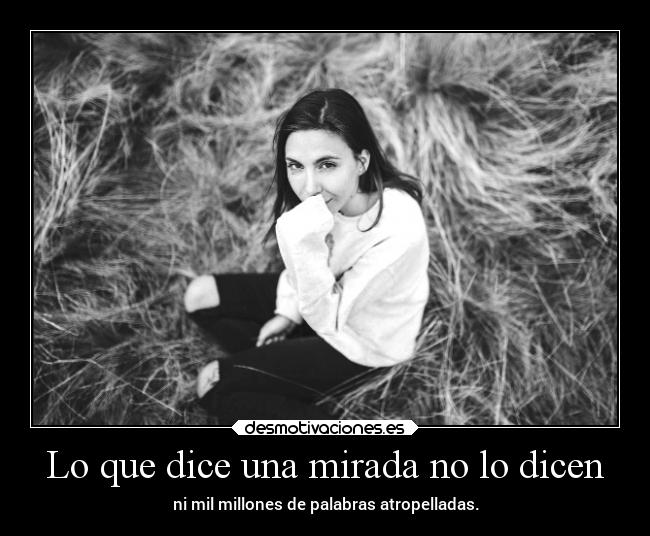 carteles amor mirada millones palabras atropelladas desmofrases desmotivaciones