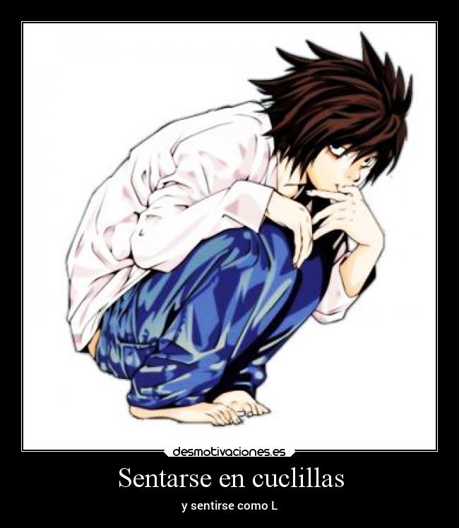 Sentarse en cuclillas - y sentirse como L