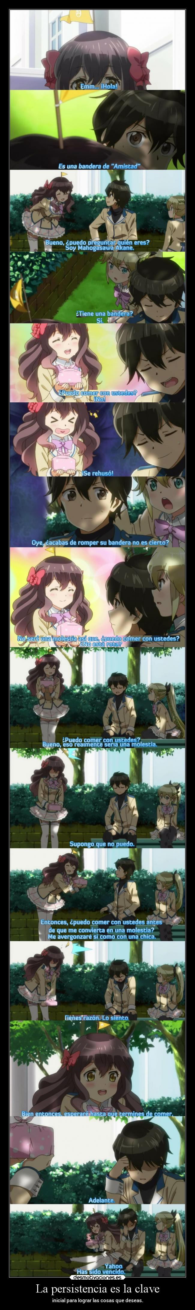 La persistencia es la clave -