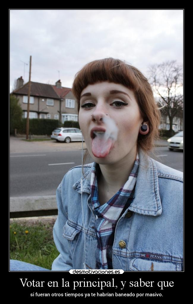 Votar en la principal, y saber que - 
