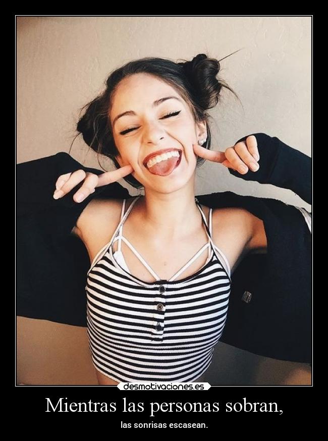 Mientras las personas sobran, - 