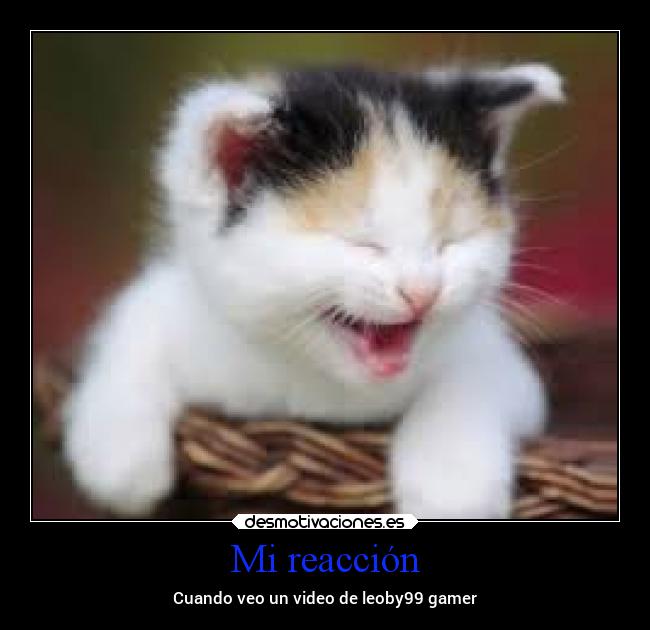 Mi reacción - Cuando veo un video de leoby99 gamer