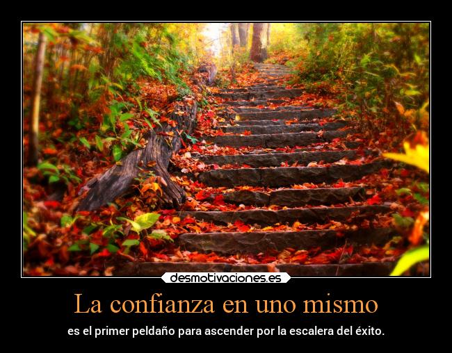 La confianza en uno mismo -