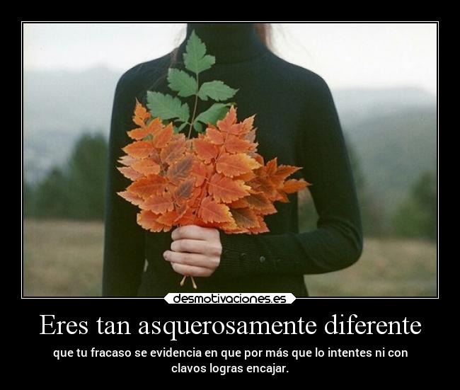 Eres tan asquerosamente diferente - 