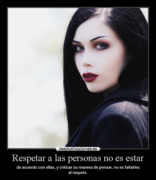 Respetar a las personas no es estar -